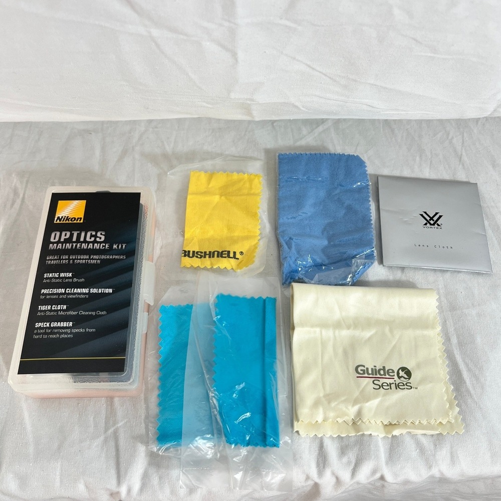 Nikon‎ Optics Cleaning Kit Bundle Lens Cloths Bushnell Vortex Guide Series